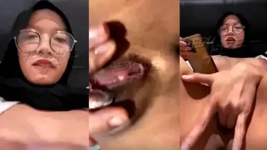 Panya Berjilbab Zoom Close Up Memek Asli